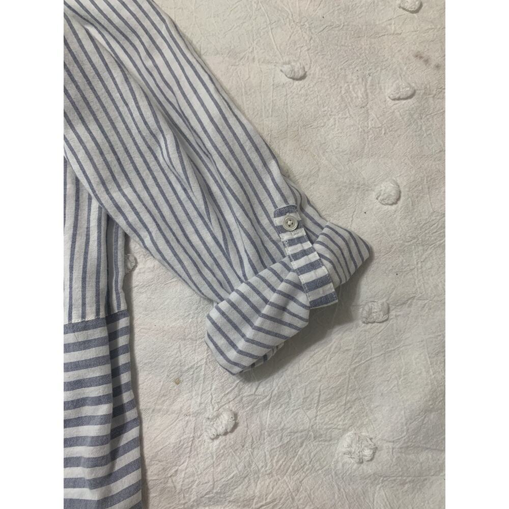 J Jill Tunic XL Top Nautical Striped Contrasting bottom, Lightweight Coastal - Picture 9 of 11